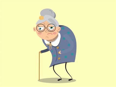 old lady gif